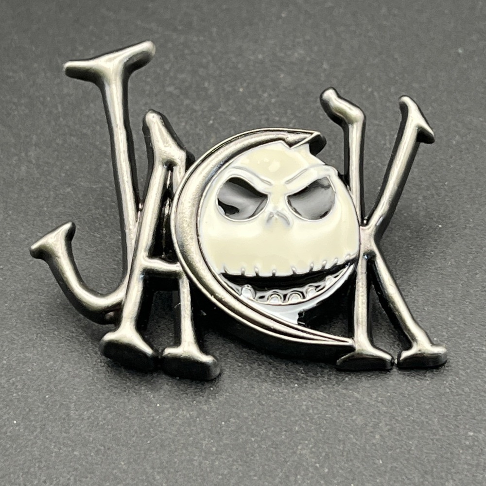 Trading Pin - Disney Disneyland Park - Nightmare Before Christmas Jack Logo Text